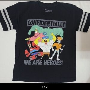 Nickelodeon SpongeBob Boys Black Short‎ Sleeve T-Shirt, Size 7